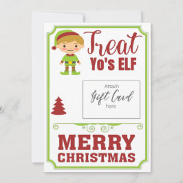 Funny Treat Yours Gift Voucher Holder de Natal da 