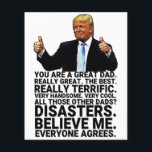 Funny Trump Father Birthday Card<br><div class="desc">Funny Trump Father's Day Card, Perfect Gift For Father's Day and Birthday.
Personalize your own message!</div>