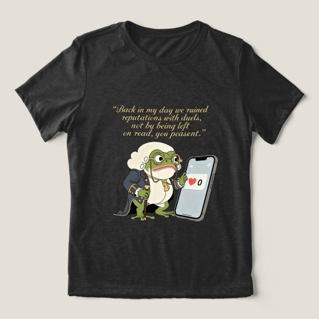 Funny Victorian frogT-Shirt (Design frontal)