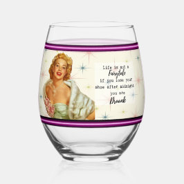 Funny Wineglass Best Friend Gift "Fairytale"