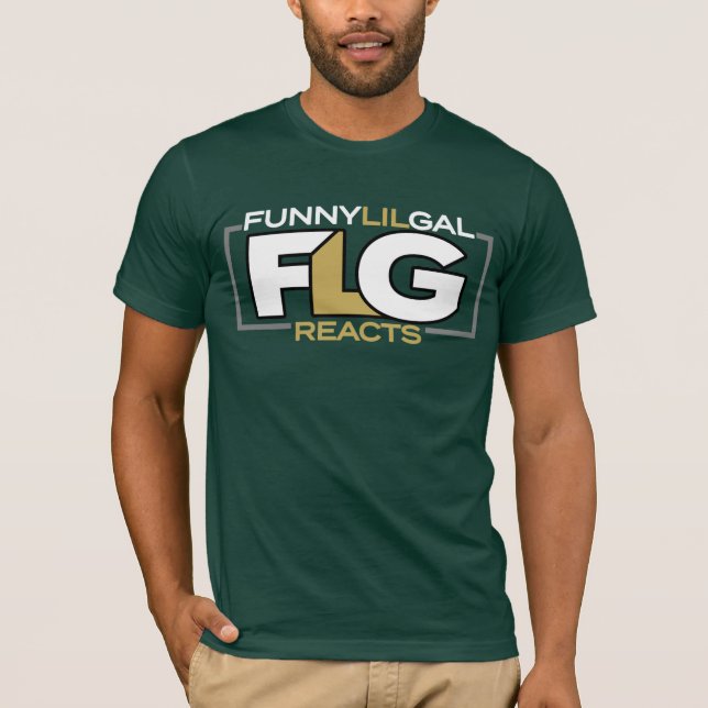 FunnyLilGalReage Camisa de Luta Preta e Dourada v2 (Frente)