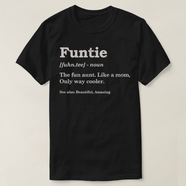 Funtie Aunt Roupa Funny Gift Pullover (Frente do Design)