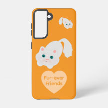 Fur-ever Friends Cats Kids Orange Galaxy Case