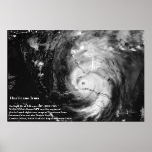 Furacão Irma Infravermelho - Poster de Imagem por 