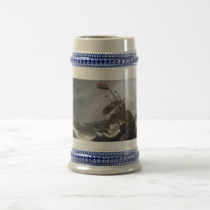 Furacão Na Caneca de cerveja Do Mar