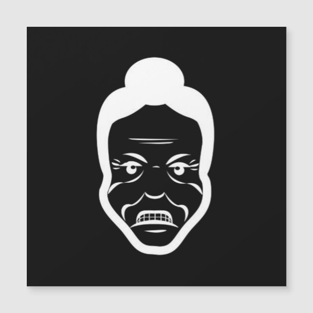 Furious Bun Granny – Fridge Magnet (Frente)