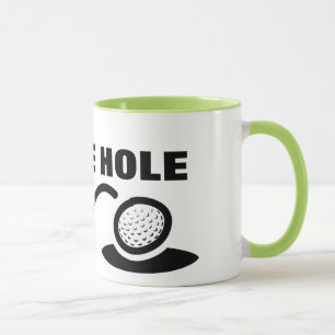 Furo do café do humor   da caneca do golfe