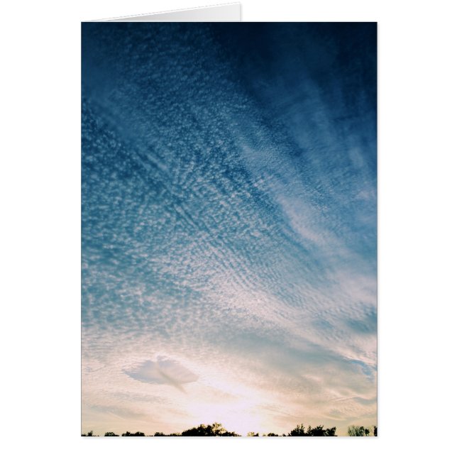 Furo nas nuvens - cartão da escritura (Frente)