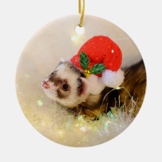 Furreta no Enfeites de natal Hat de Feriado