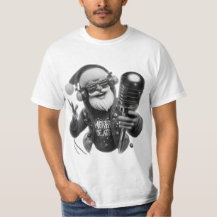 Fusão Abstrata: Design de Camiseta Preta