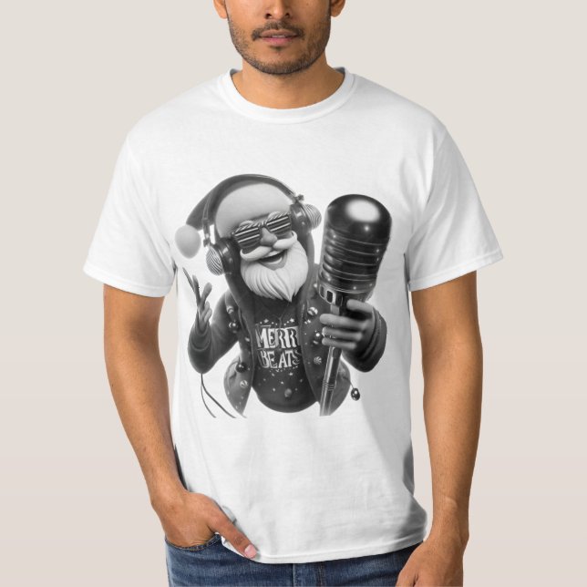 Fusão Abstrata: Design de Camiseta Preta (Frente)