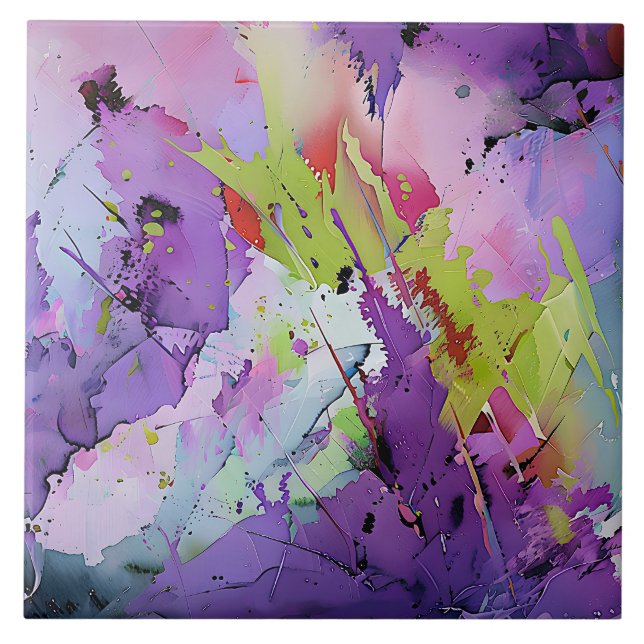 "Fusão de matizes" Arte Abstrato Contemporânea (Frente)