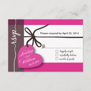 Fuschia da resposta dos Heartstrings RSVP 1