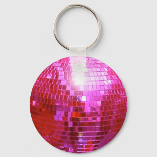 FUSHIA DISCO BALL DANCE CHAVEIRO