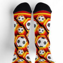 Fussbälle in glühenden Waben Eyecatcher