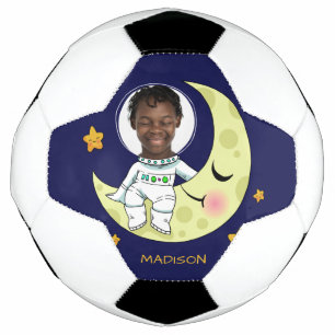 Futebol A SUA FOTO personalizada Astronauta bola de futebo