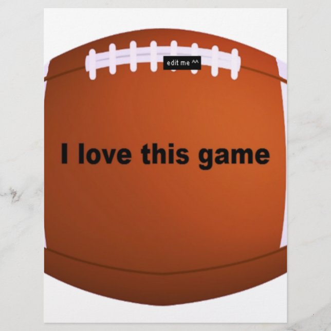 Futebol Americano: Eu Adoro Este Jogo (Frente)