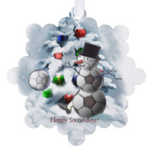 Futebol Ball Snowman Natal