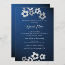 Futebol Bar Mitzvah Convite