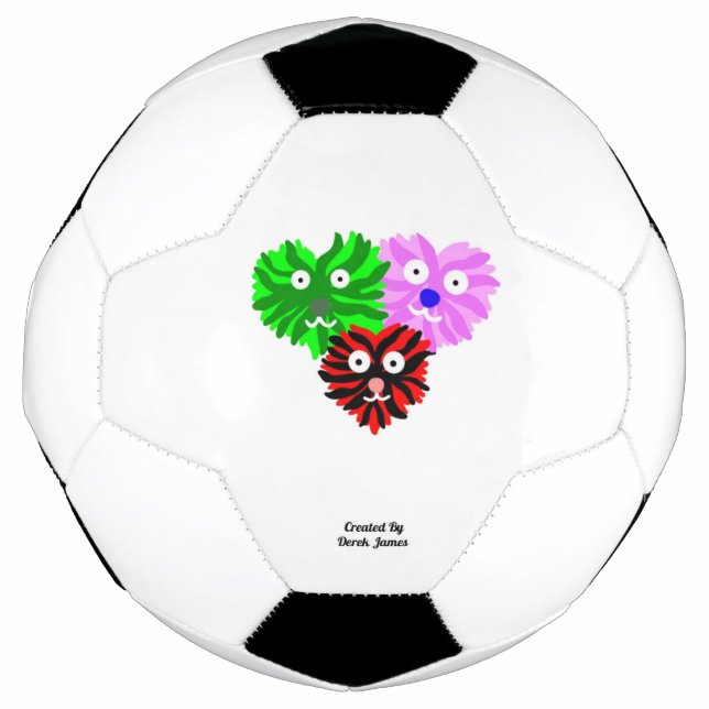 Futebol Bola de Felpudos do Coração (Frente)