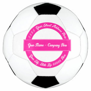 Futebol Bola de Soccer de Texto Personalizada Design