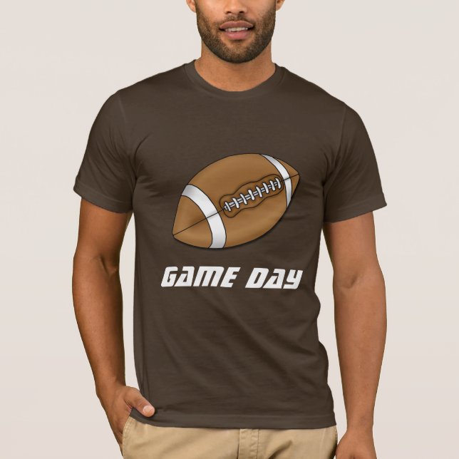 Futebol: Camisa do Dia do Jogo Marrom (Frente)