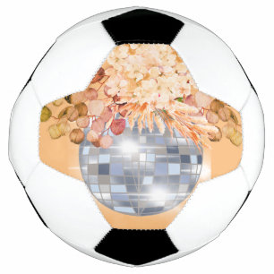 Futebol Chuva de Laranja Floral Bola de Discoteca Chá de N