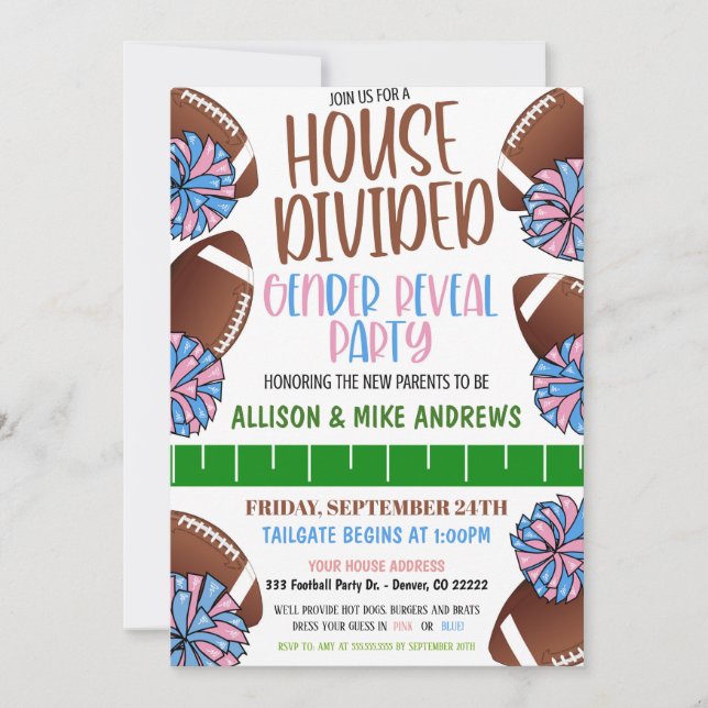 Futebol de gênero revela convite (Frente)