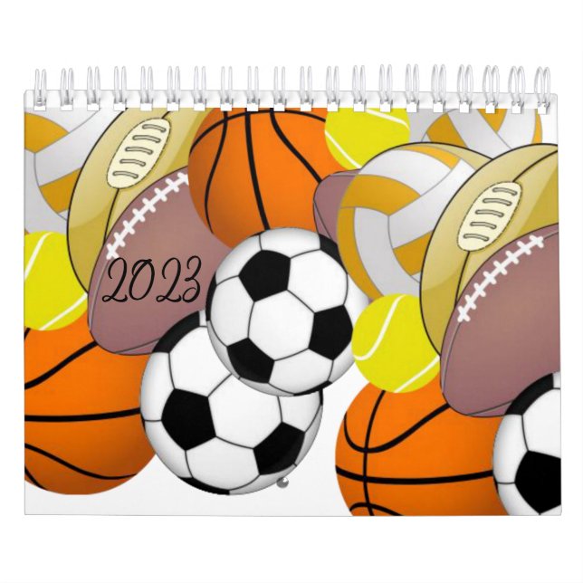Futebol do Calendário 2023, basquete, futebol (Capa)