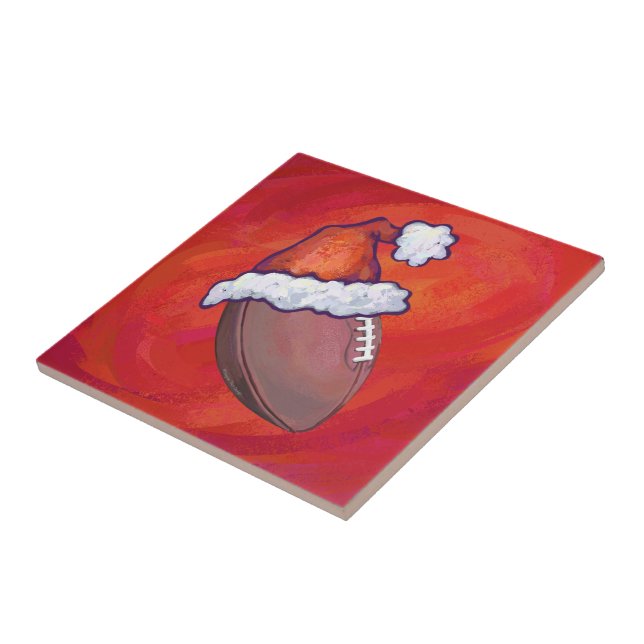 Futebol em Santa Hat em Vermelho (Lateral)