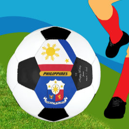 Futebol Filipinas personalizadas, bandeira, bola de futebo