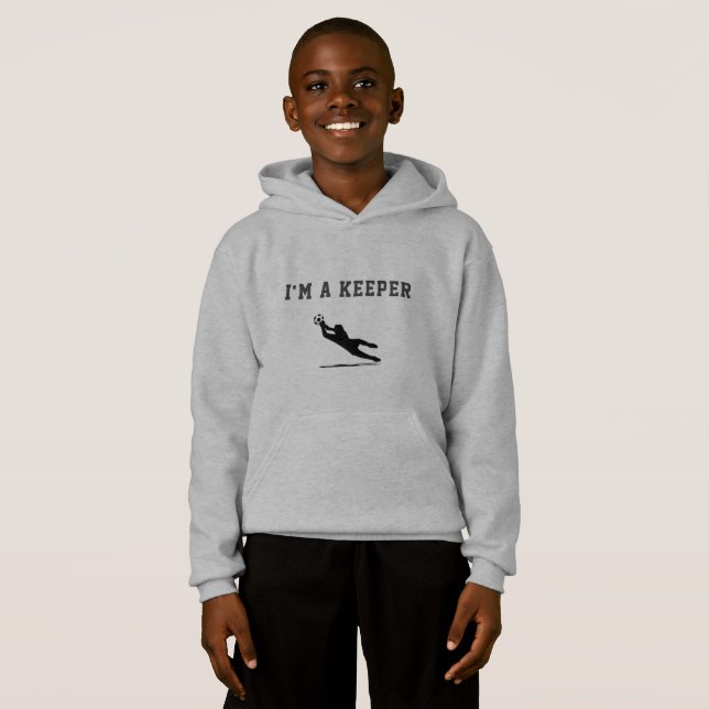 Futebol Goalie Hoodie (Frente Completa)