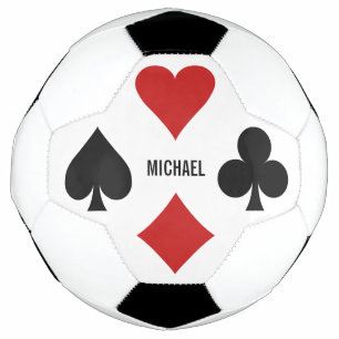 Futebol Jogador de Cartão com nome personalizado bola de f