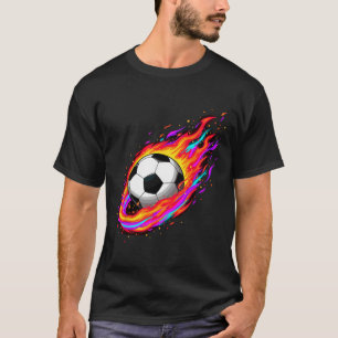 Futebol Ll Breaking Through Wall Camiseta Divertid
