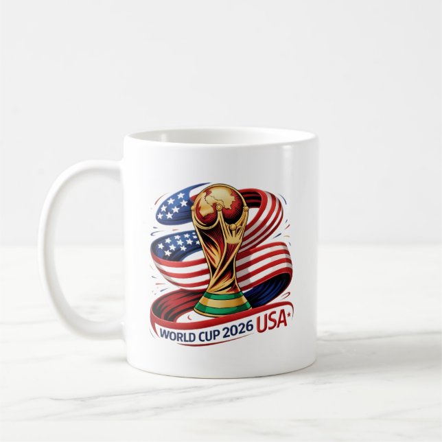 Futebol no Dia do Jogo 2026 | Caneca de Café para  (Esquerda)
