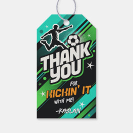 Futebol Obrigado Etiqueta