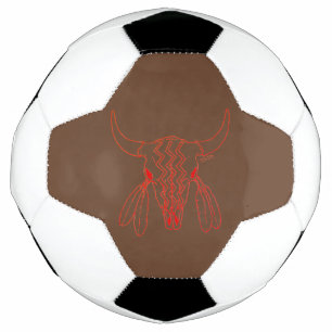 Futebol Red Ghost Dance Buffalo linha marrom bola de futeb