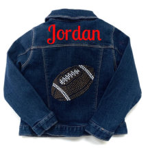 Futebol Toddler Jean Jaqueta