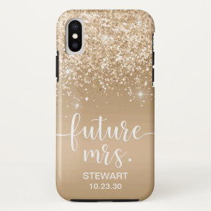 Futura Sra. Dourada Glitter Case-Mate capas de iph