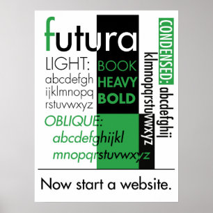 Futura Typografia Poster