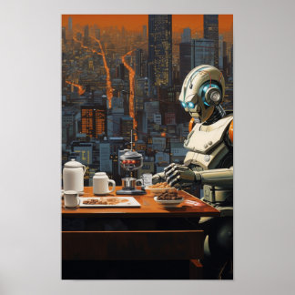 Futuralista Terracotta Warrior Poster
