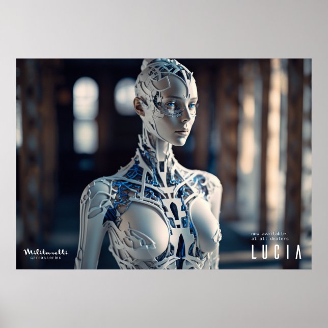 Futuristic cyborg poster (Frente)