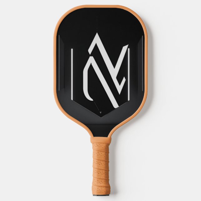 Futurística, limpa, simplista, emblema feito de (Front)