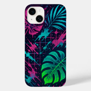 Futurística Neon Leaves e capas de iphone de Arte 