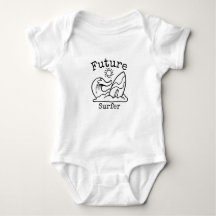 Futuro bebê surfista, camisa de Surf bebê, surfe 