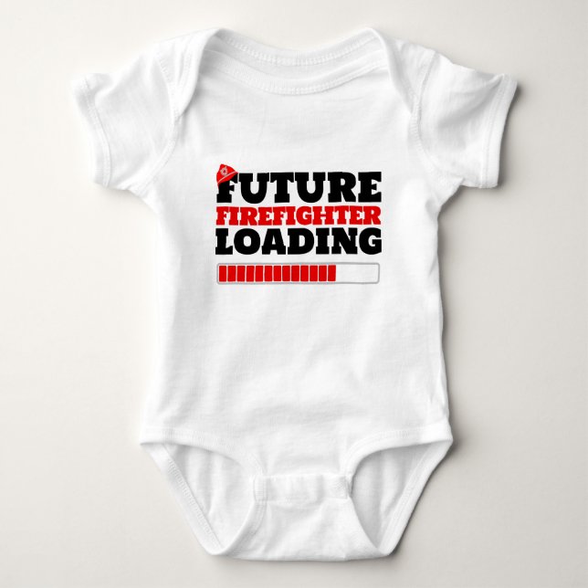Futuro Bombeiro Carregando Camiseta de Bodyfato (Frente)