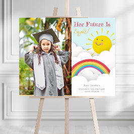 Futuro Brilhante Foto de Graduação do Arco-íris Su