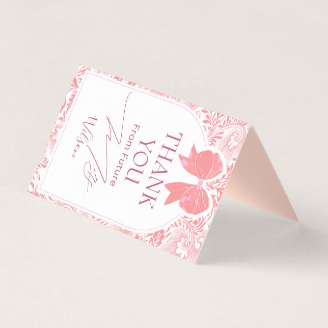 Futuro cartões de agradecimentos mrs (Frente)