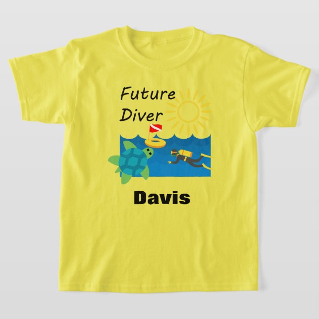 Futuro Design de mergulho - Camisa básica para cri (Postura )