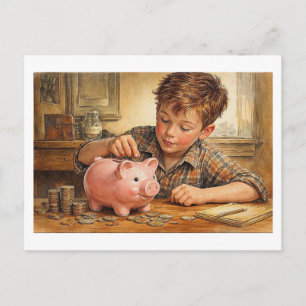 Futuro financista. Cartão postal